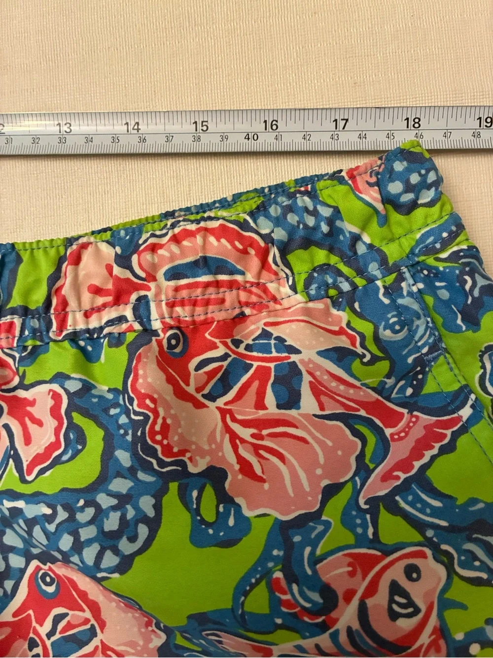 Vineyard Vines Pink, Blue & Lime Fish Print Shorts